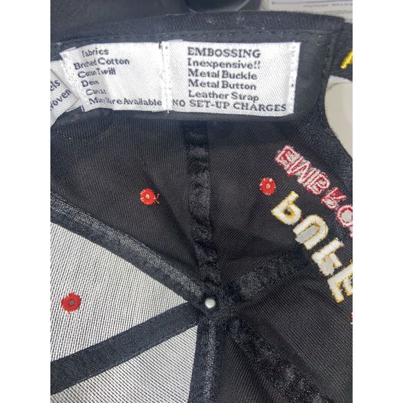 Vintage Hat Catalog Cap GRANT CUSTOM ADVERTISING Strapback Black 60s RARE - Picture 5 of 9